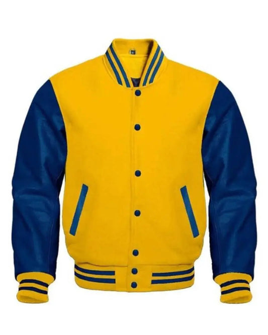 Yellow And Blue Varsity Jacket