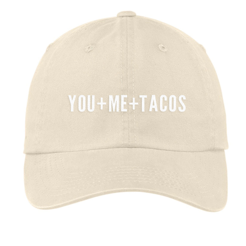 You + Me + Tacos Baseball Cap