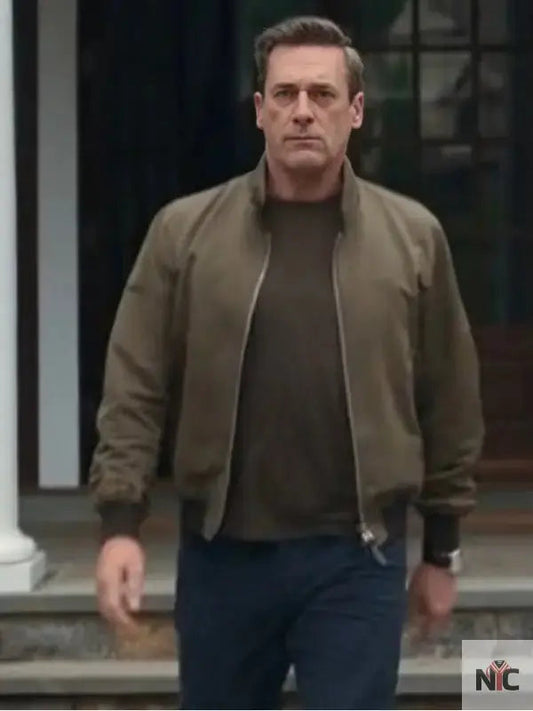 Your Friends and Neighbors Jon Hamm Brown Bomber Jacket