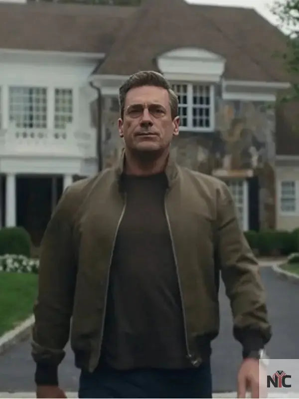 Your Friends and Neighbors Jon Hamm Brown Bomber Jacket
