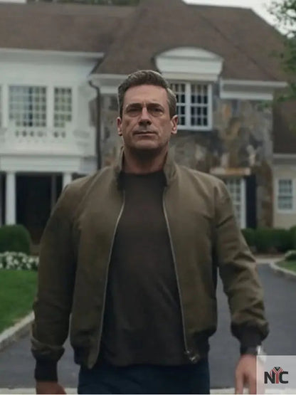 Your Friends and Neighbors Jon Hamm Brown Bomber Jacket