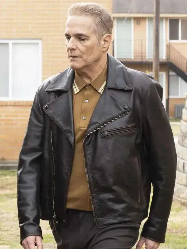 Yul Vazquez Will Trent S03 Black Leather Jacket