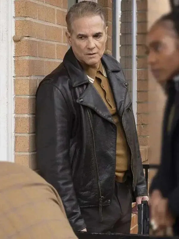 Yul Vazquez Will Trent S03 Black Leather Jacket
