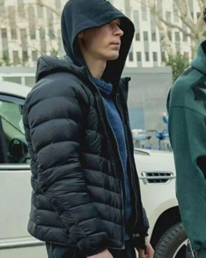 Yura Borisov Anora 2024 Black Puffer Jacket