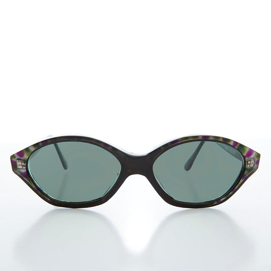 Slim Black Cat Eye Vintage Sunglasses - Zelda