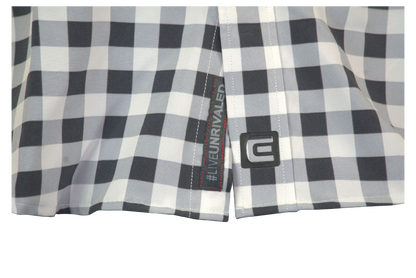 The Titan - Grey Plaid Long Sleeve
