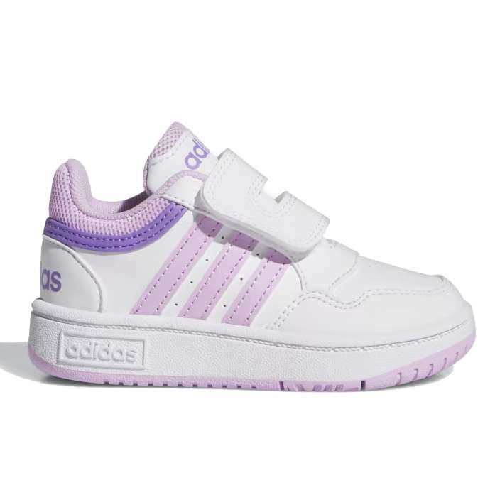 adidas Hoops 3.0 CF Infants Shoes - Cloud White / Bliss Lilac / Violet Fusion
