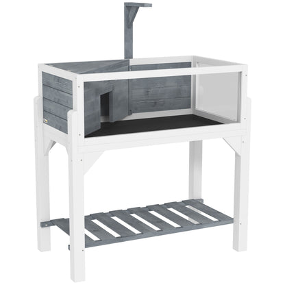 Elevated Wooden Tortoise Table & Basking Habitat