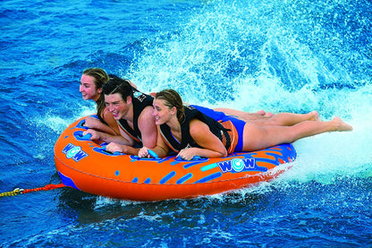 WOW Sports Nova 3 Person 3P Towable Deck Tube (22-WTO-3985)