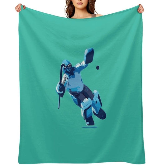 Hockey Goalie Throw Blanket