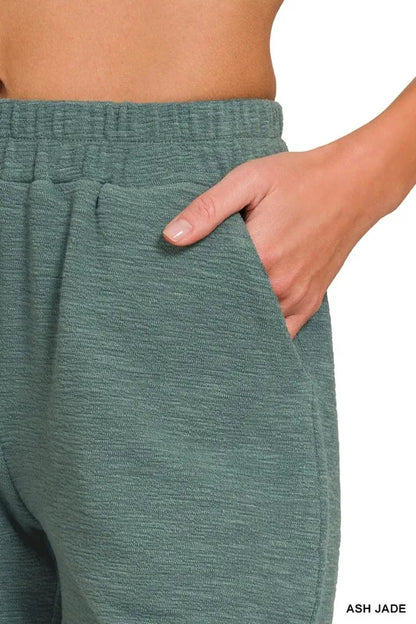 Zenana Cotton Slub Short Pants