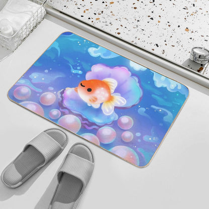 Pearlscale Goldfish with Pearls Bath Mat