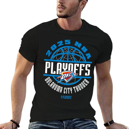 NBA Official Oklahoma City Thunder 2025 Playoffs Game Time T-Shirt