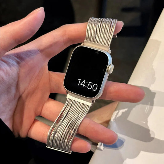 Steel Apple Watch Band Series 11/10/9/8/7/6/5/4/ SE / Ultra 1/2/3