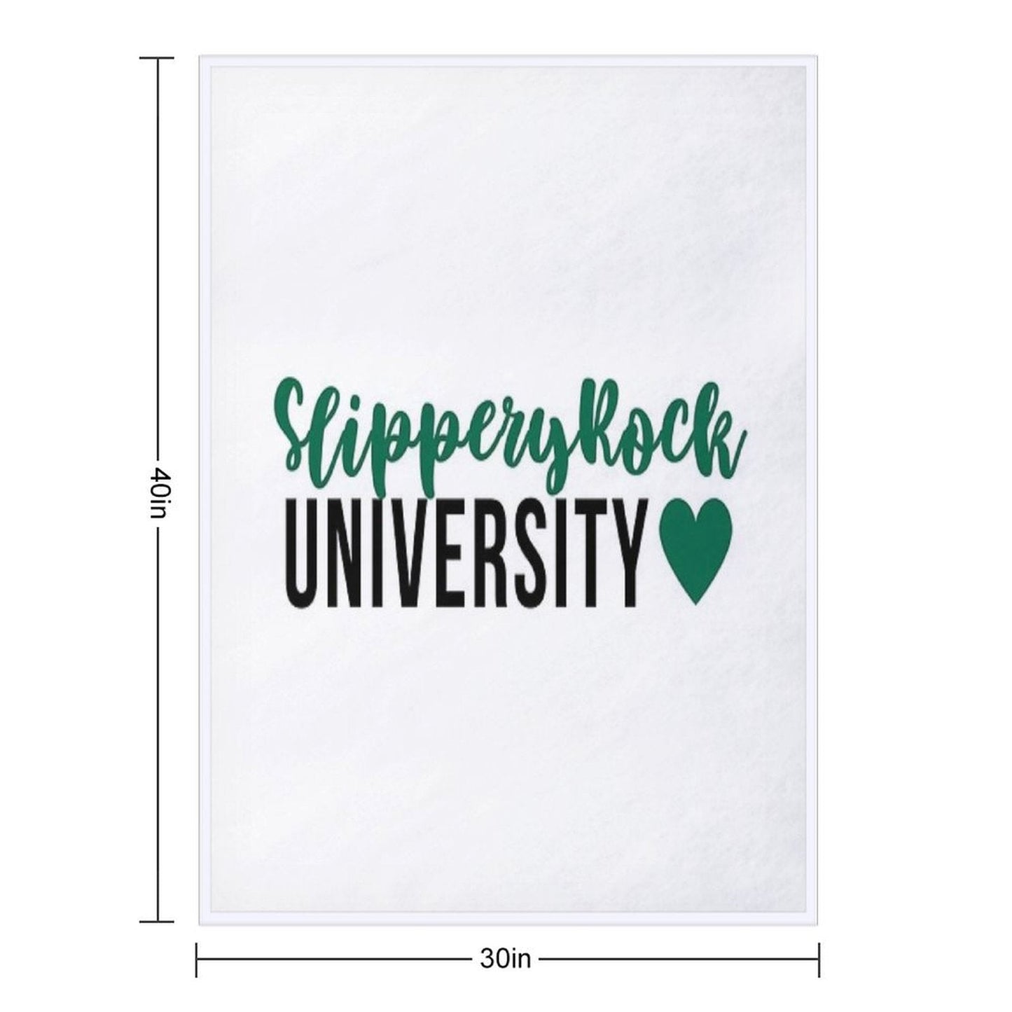 Slippery Rock Sticker Throw Blanket