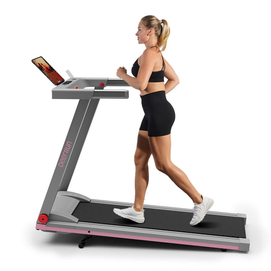 DeerRun A1 Series 6% Incline Foldable Treadmill——Upgraded Chip & NFC Support | 300 lbs-350 lbs, 7.5 mph-10 mph