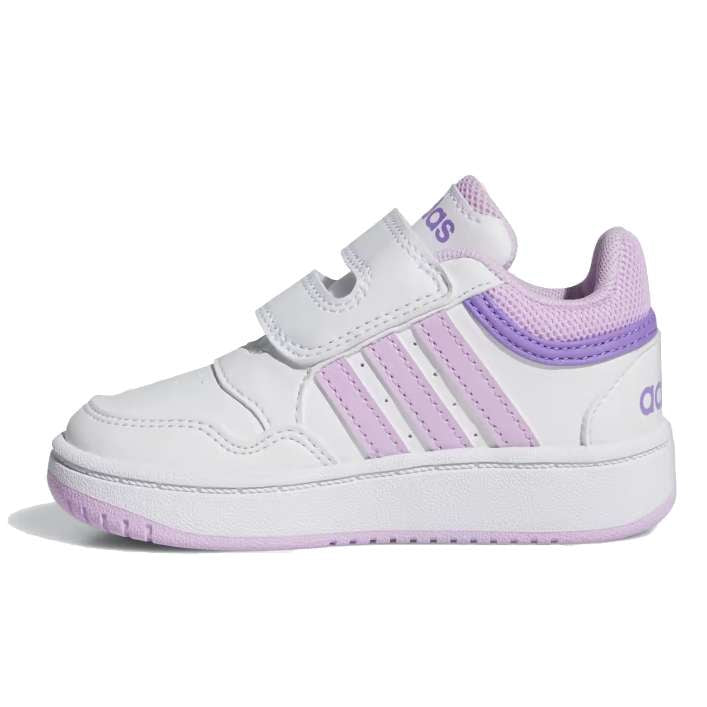 adidas Hoops 3.0 CF Infants Shoes - Cloud White / Bliss Lilac / Violet Fusion
