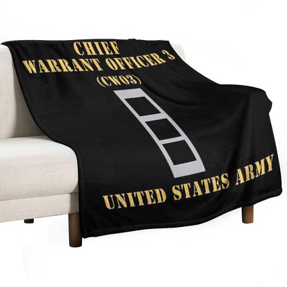 Army - Chief Warrant Officer 3 - CW03 - Flat - X 300 Throw Blanket