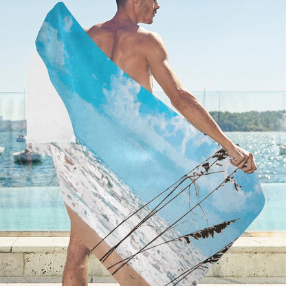 Ocean and Blue Skies Beach Towel - 30"x 60" (Made in USA)