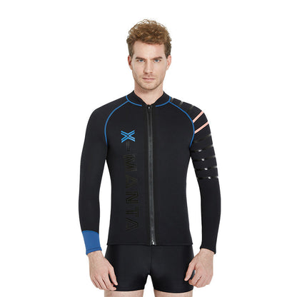 Long-sleeved winter swimsuit padded warm jacket