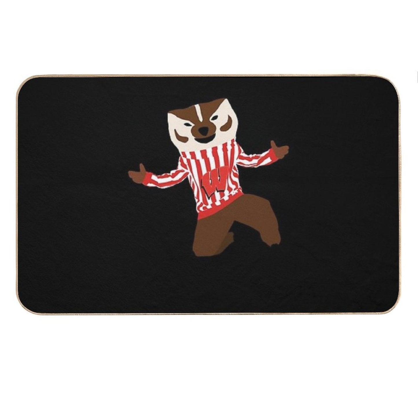 Bucky Badger - University of Wisconsin Bath Mat