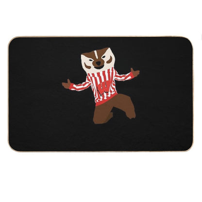 Bucky Badger - University of Wisconsin Bath Mat