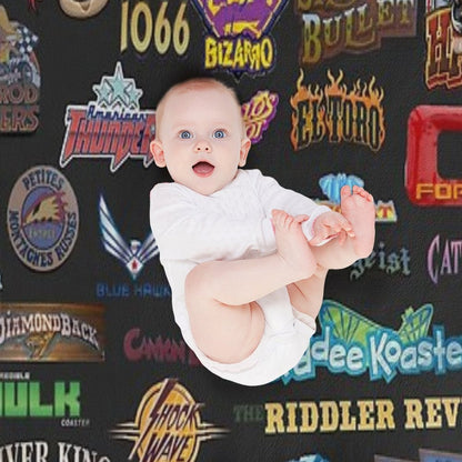 Roller Coasters Throw Blanket