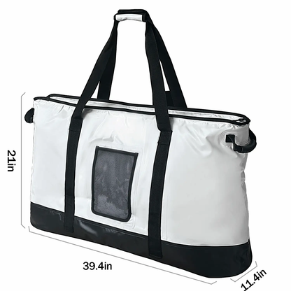 105QT Fish Cooler Bag with YKK Zipper, Flat Bottom