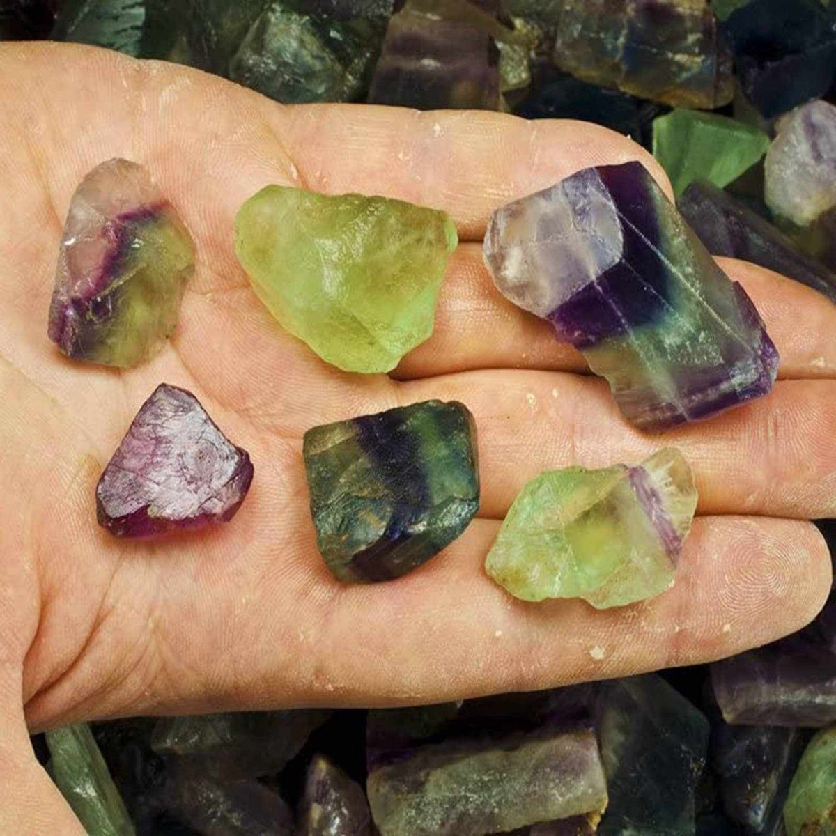 Rough Rainbow Fluorite – Raw Stone from China
