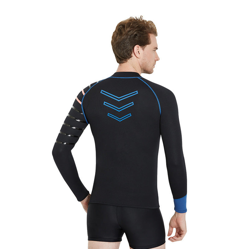 Long-sleeved winter swimsuit padded warm jacket