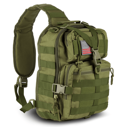 XGear Tactical 14L Range Sling Bag Backpack with Adjustable Strap