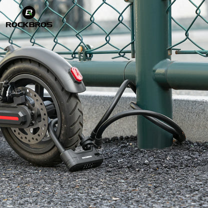 ROCKBROS U-Lock and Cable Scooter Bike Lock