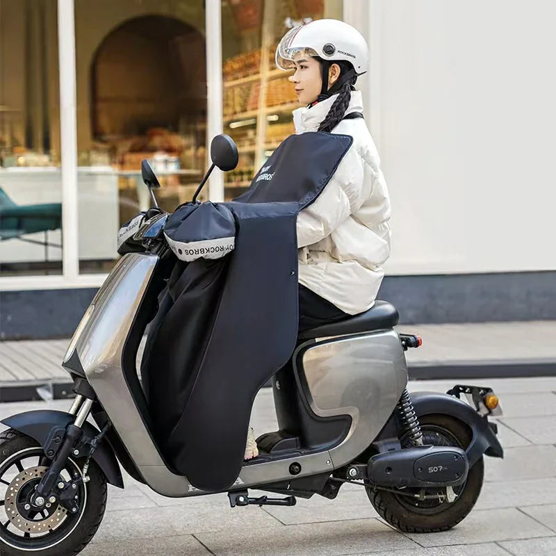 ROCKBROS Winter Electric Scooter Handlebar Muff Windproof Waterproof Leg Cover