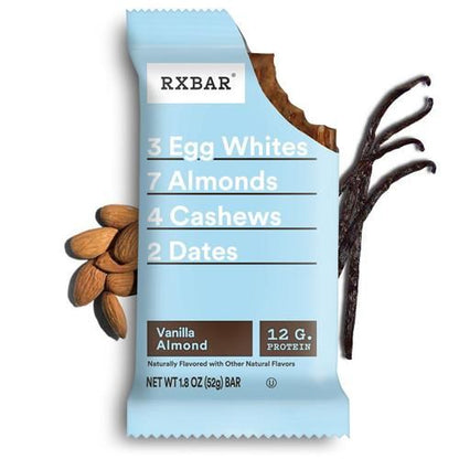 Rxbar Protein Bars, Protein Snack, Snack Bars, Vanilla Almond, 22Oz Box (12 Bars)