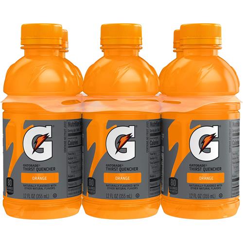 Gatorade Orange Thirst Quencher, 12 Fl Oz Bottles, 6 Pack