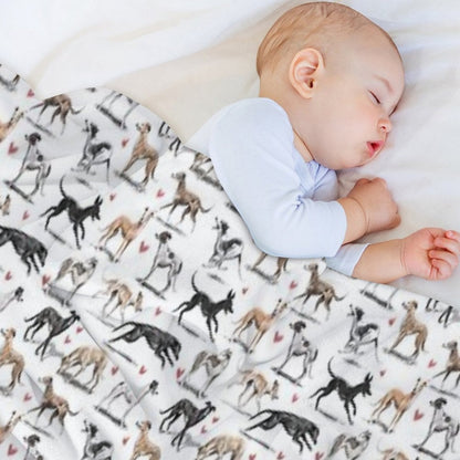 Greyhounds Throw Blanket