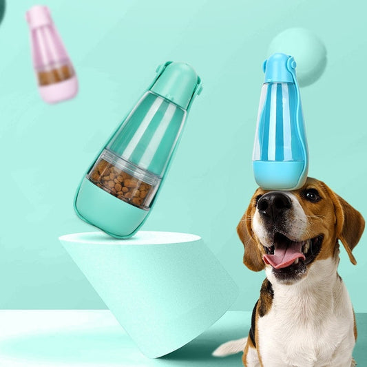 2-in-1 Portable Pet Food Water Bottle