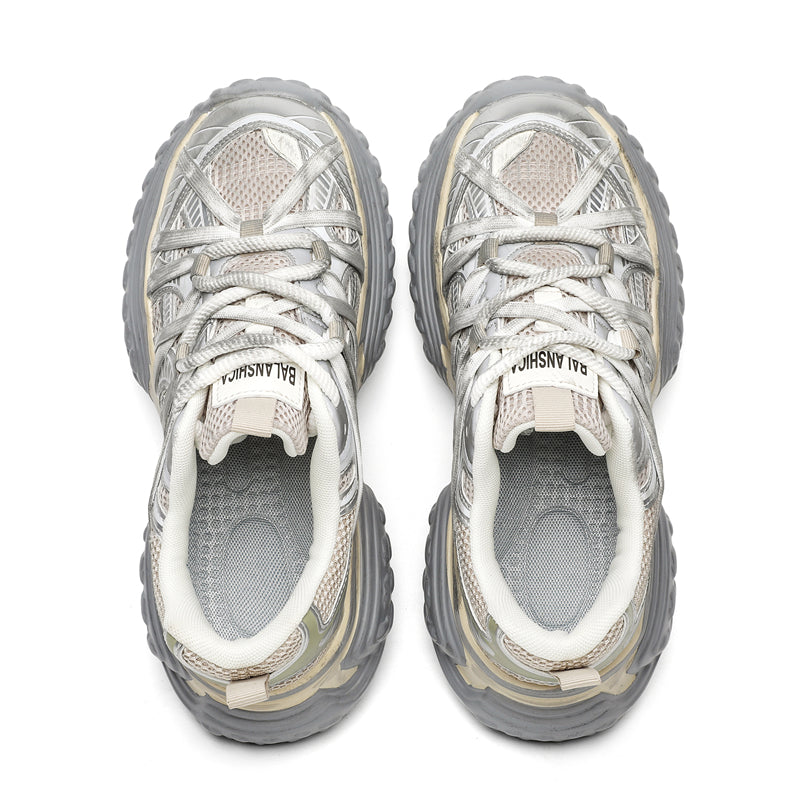 S8888 Champagne Tire Sneakers