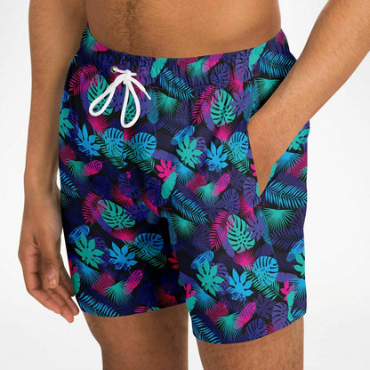 Rad Palm Neon Jungle Men's Swim Trunks