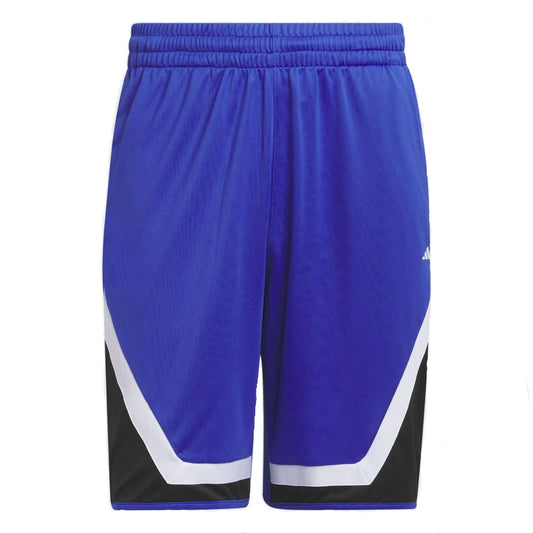 adidas Men's Pro Block Basketball Shorts - Semi Lucid Blue / White