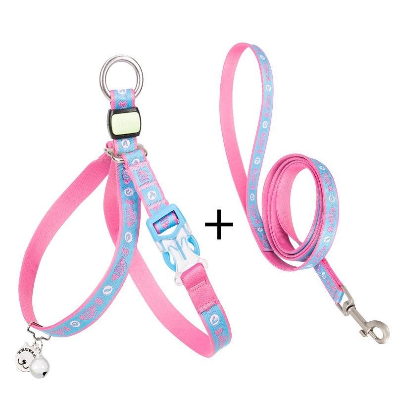 Cat Bell Chest Strap Traction Rope Set