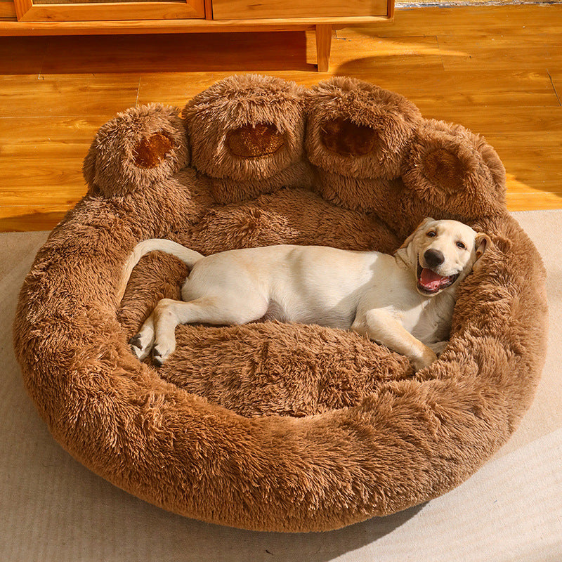 Fleece-lined Large Warm Dog Bed