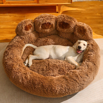 Fleece-lined Large Warm Dog Bed