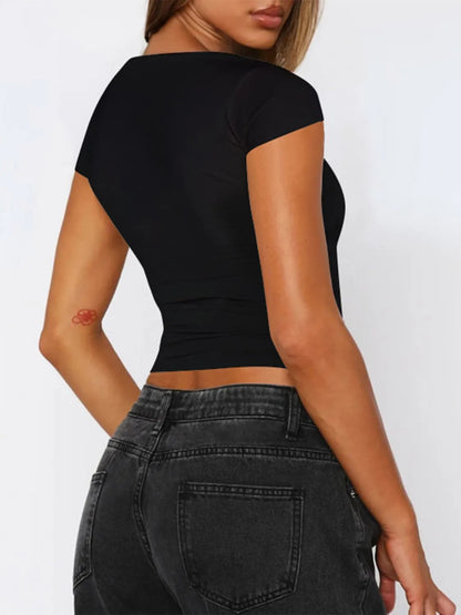 V-Neck Short Sleeve T-Shirt