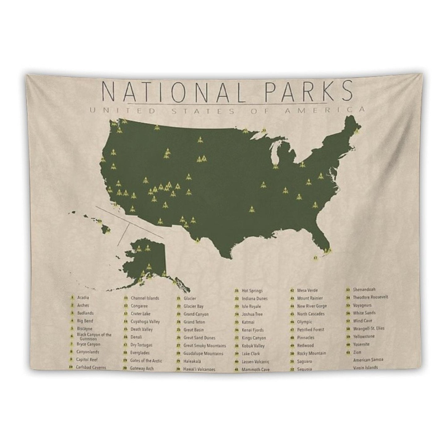 US National Parks Tapestry