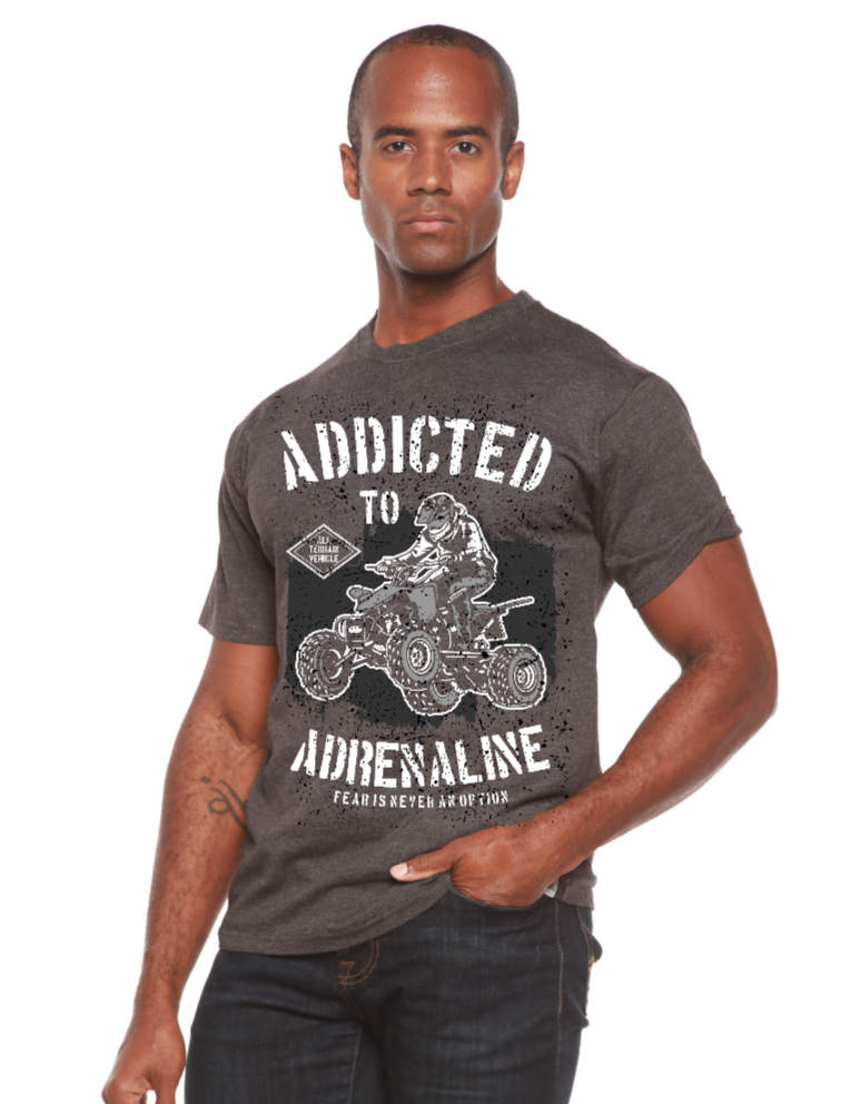 Addicted To Adrenaline Men's Bamboo Viscose/Organic Cotton Short Sleeve Graphic T-Shirt