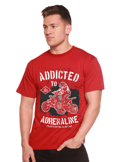 Addicted To Adrenaline Men's Bamboo Viscose/Organic Cotton Short Sleeve Graphic T-Shirt