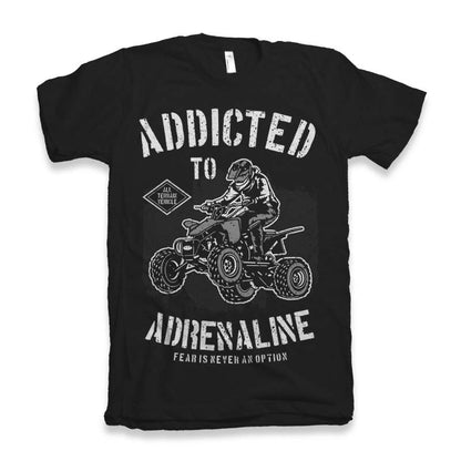 Addicted To Adrenaline Men's Bamboo Viscose/Organic Cotton Short Sleeve Graphic T-Shirt