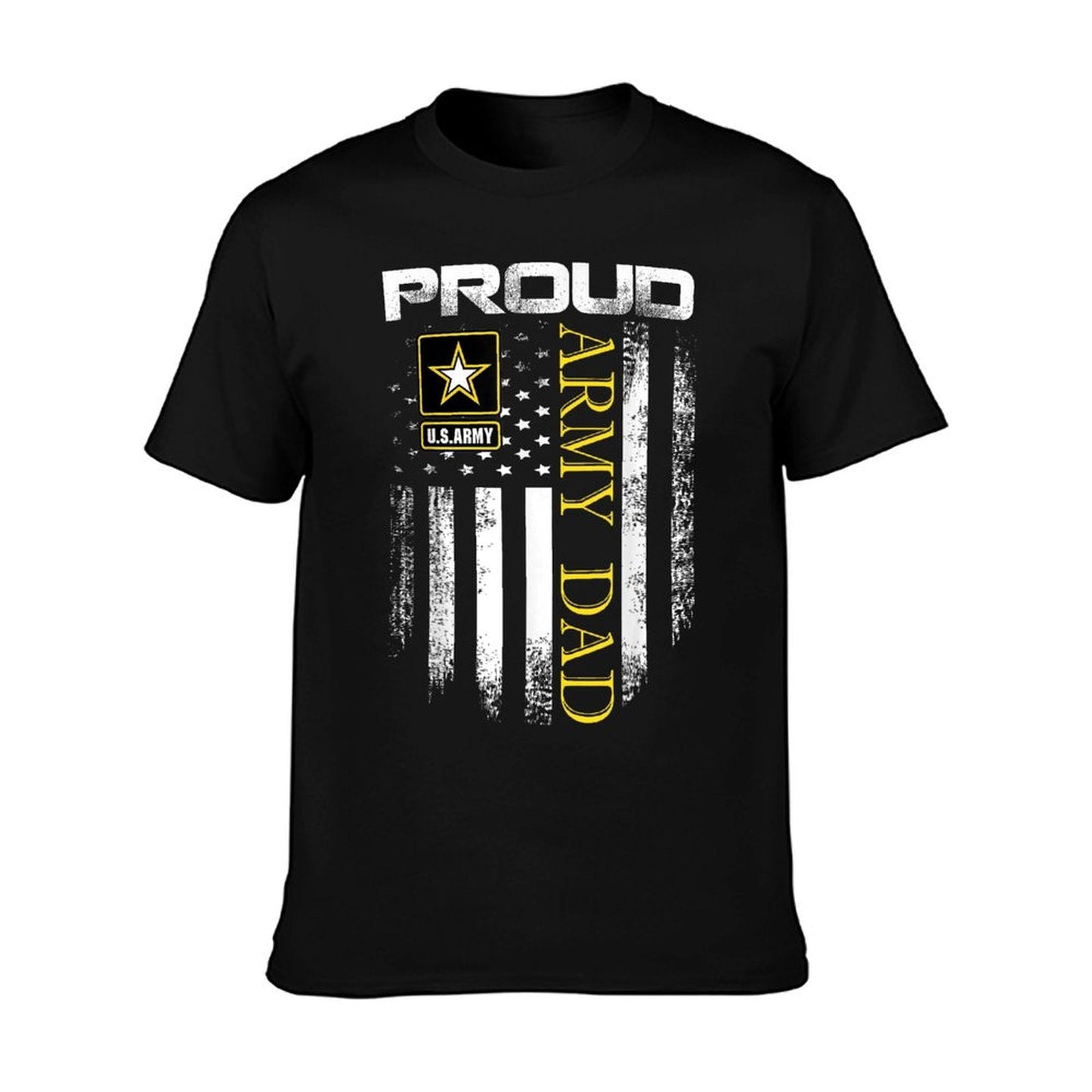 Vintage Proud Army Dad With American Flag Gift T-Shirt