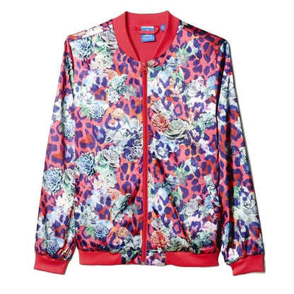 adidas Girls Originals S Rose Satin Jacket - Multicolor/White